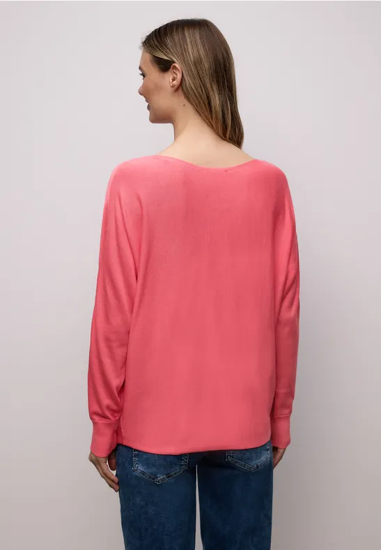 Dolman Pullover striking coral