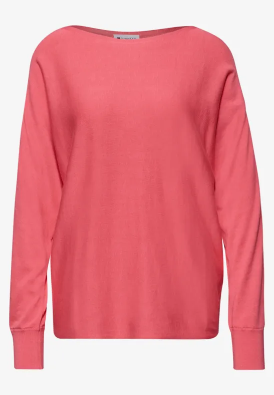 Dolman Pullover striking coral