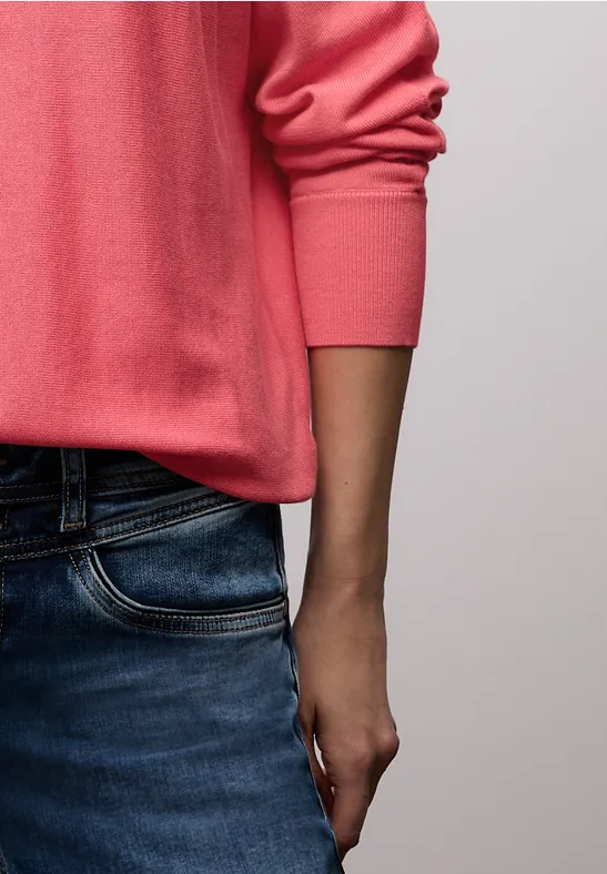 Dolman Pullover striking coral