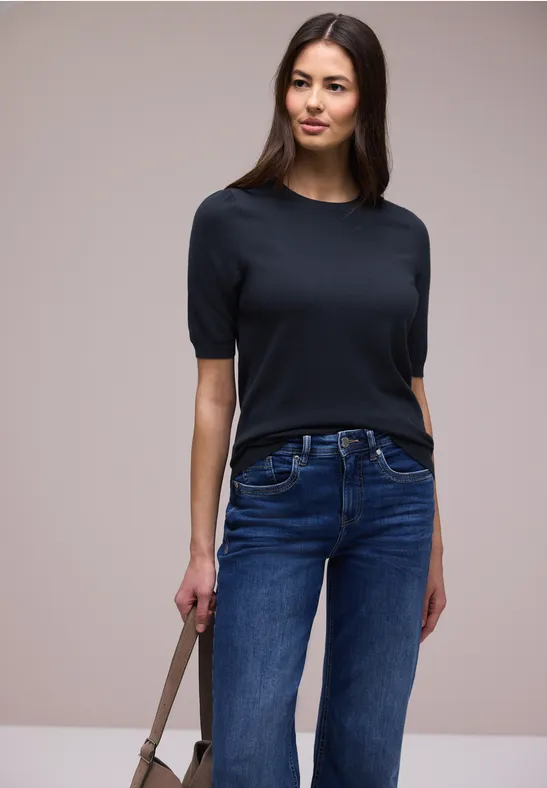 Pull-over en couleur unie shadowed navy