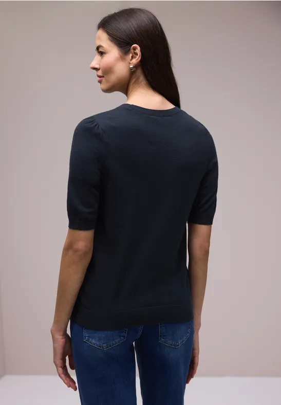 Pull-over en couleur unie shadowed navy