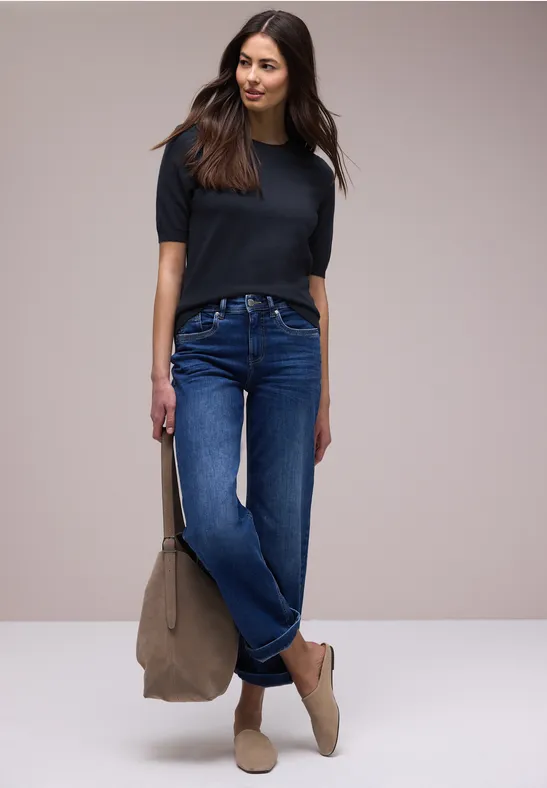 Pull-over en couleur unie shadowed navy