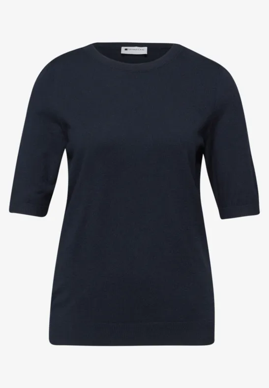 Pull-over en couleur unie shadowed navy