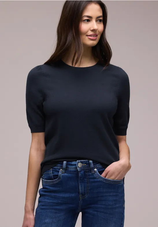 Pull-over en couleur unie shadowed navy