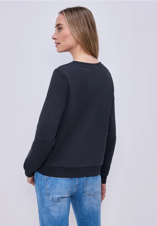 Sweat-shirt de base shadowed navy