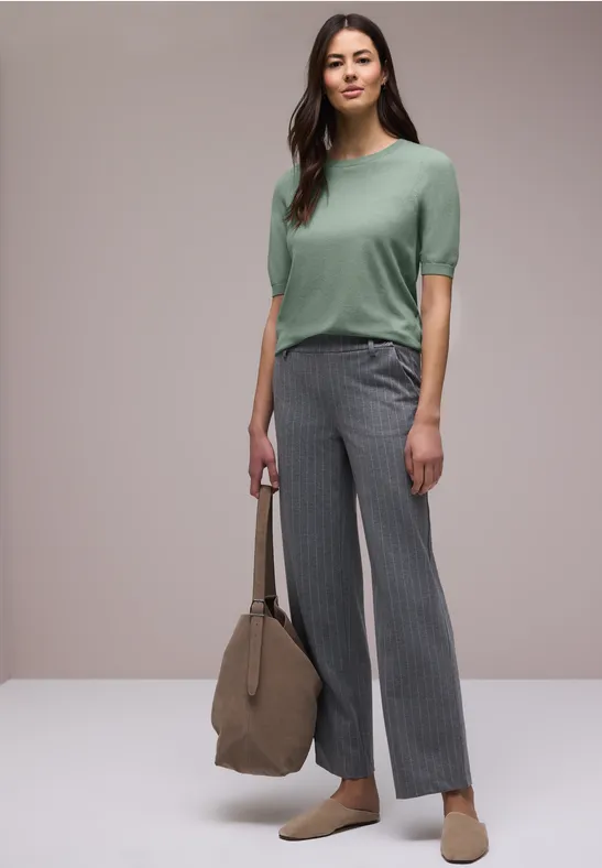 Pull-over en couleur unie dark mint green