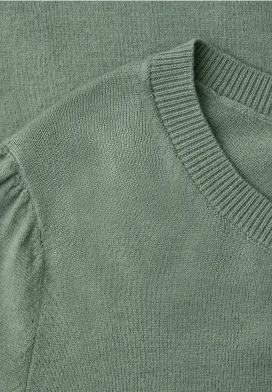 Pull-over en couleur unie dark mint green