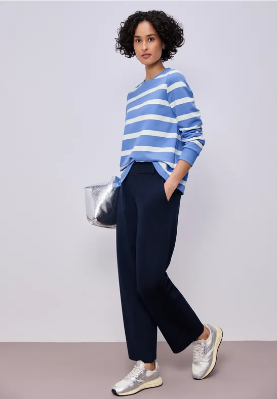 Gestreiftes Sweatshirt bonnet blue