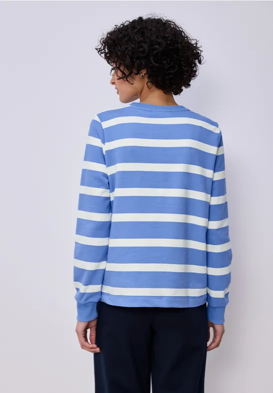 Gestreiftes Sweatshirt bonnet blue