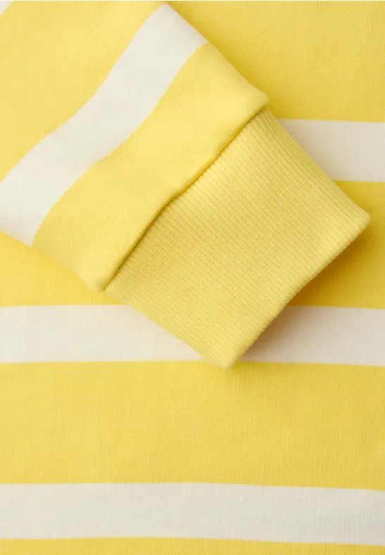 Sweat-shirt à rayures bloom yellow