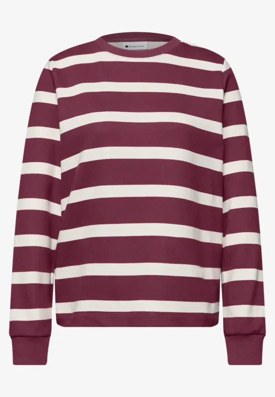 Sweat-shirt à rayures dark clouded blush