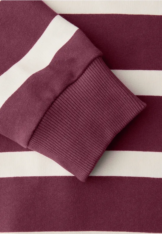 Sweat-shirt à rayures dark clouded blush