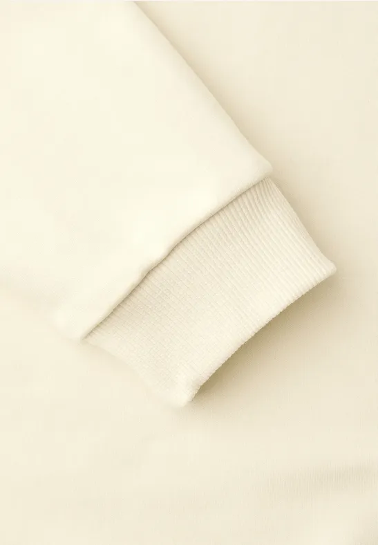 Hoodie in effen kleur soft beige