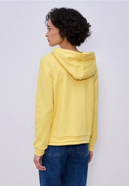 Hoodie en couleur unie bloom yellow