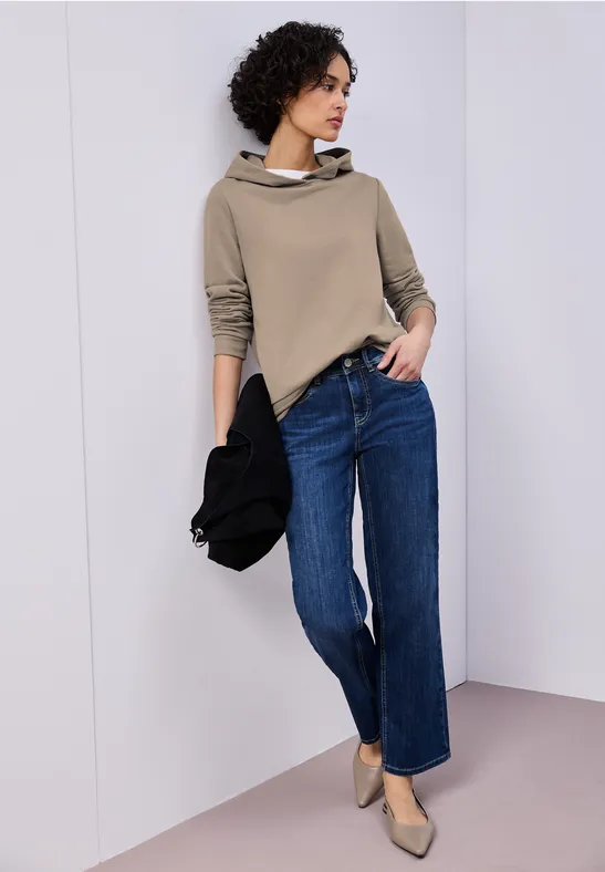 Hoodie en couleur unie light terra mocha