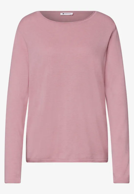 Roze trui met lange mouwen