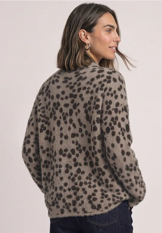 Street One Jacquard-trui met col 
