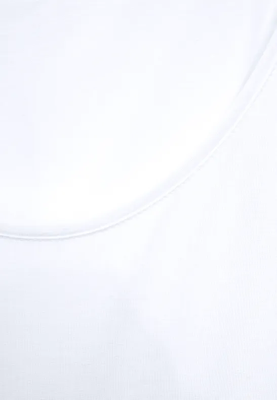 Basic Top in Unifarbe White