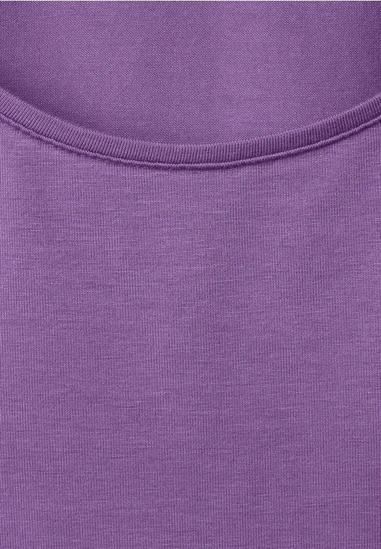 Basic Top in Unifarbe lupine lilac