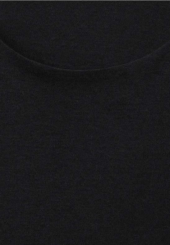 Basic T-Shirt mit 3/4 Arm Black