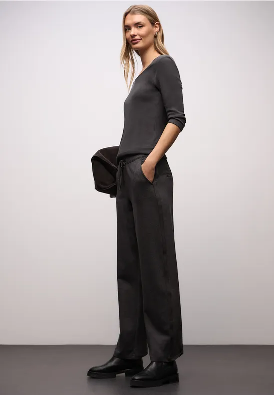 Basic Shirt met 3/4 mouwen darkest brown