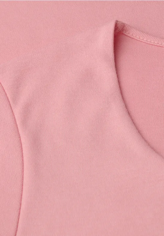 Basic Shirt met 3/4 mouwen powder pink