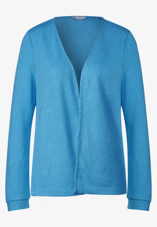 Offene Shirtjacke splash blue
