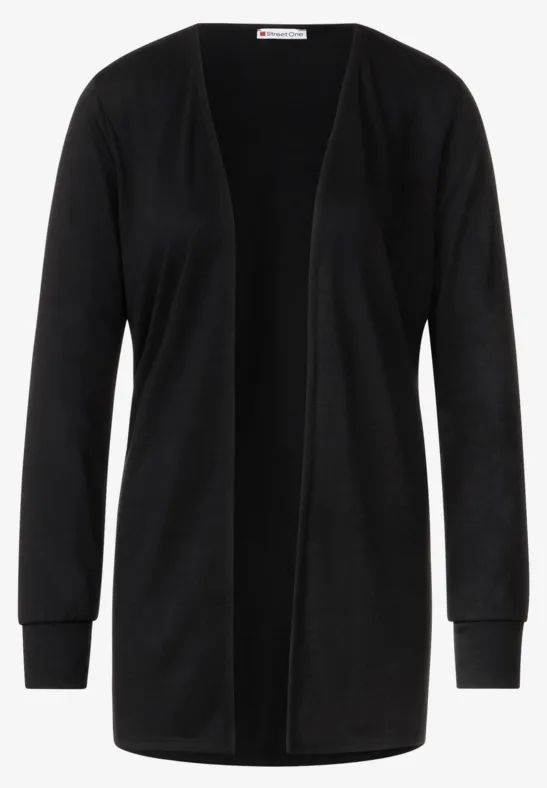 Lange Shirtjacke Black