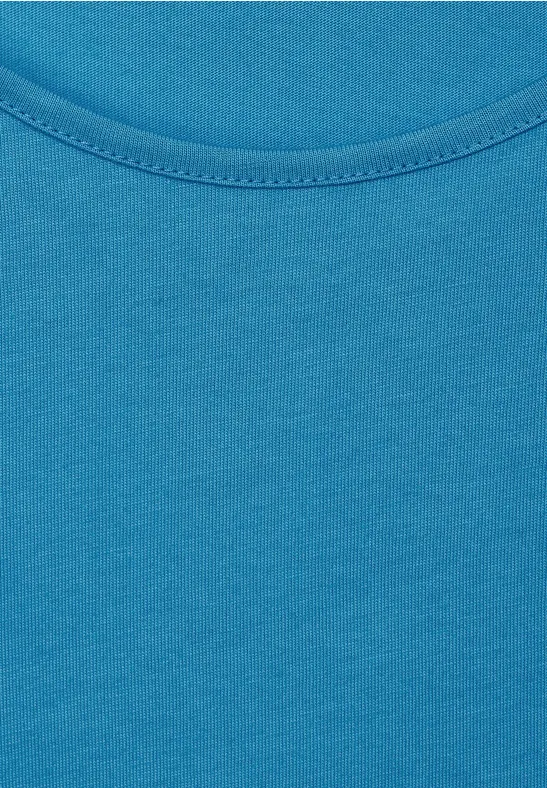Basic Langarmshirt alaska blue
