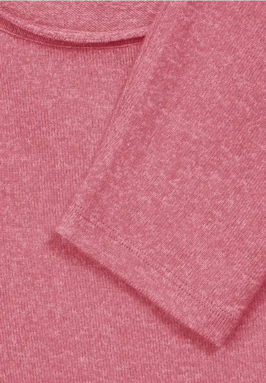 Softes Melange Langarmshirt legend rose melange