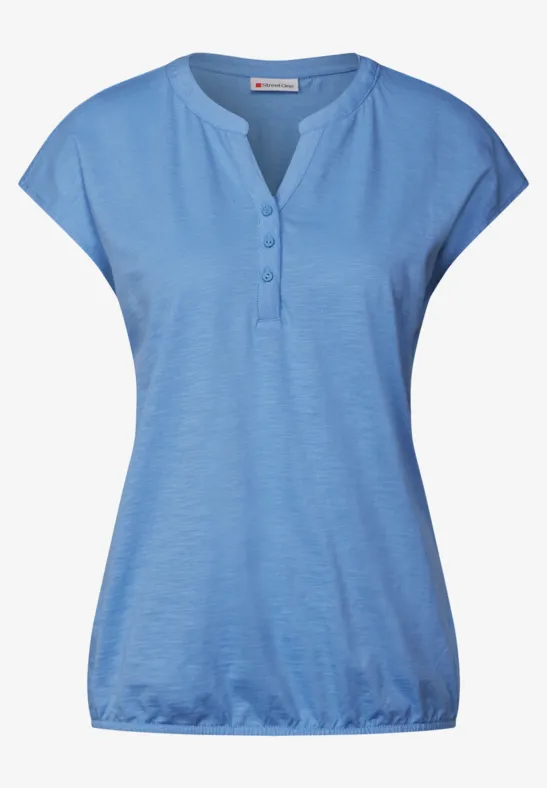 Jersey Shirt im Tunika-Look columbia blue