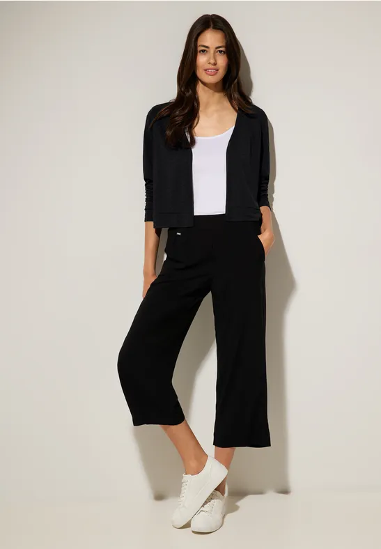 Struktur Kurzjacke Black