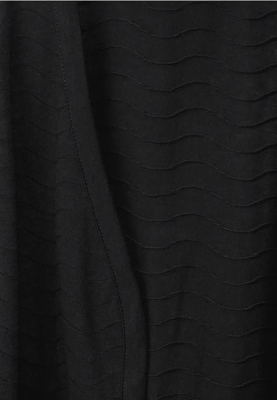 Struktur Kurzjacke Black