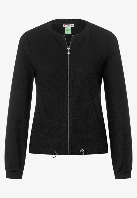 Shirtjacke mit Zipper Black