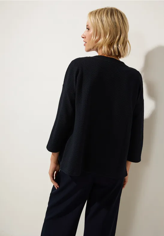 Cardigan mit Struktur deep blue