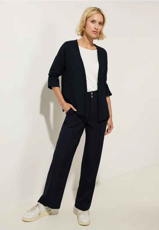 Cardigan mit Struktur deep blue