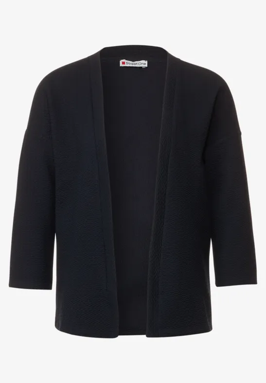 Cardigan mit Struktur deep blue