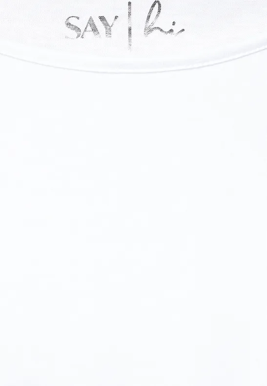 Softes Shirt in Unifarbe White