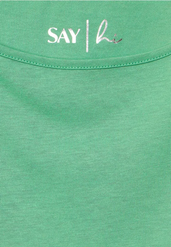 Softes Shirt in Unifarbe fresh gentle green