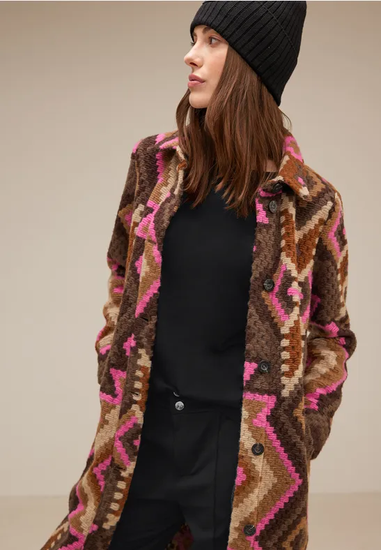 Shirt mit U-Boot-Ausschnitt Black