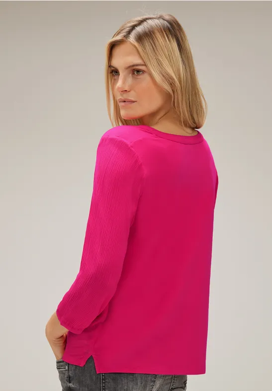 Materialmix Shirt coral blossom