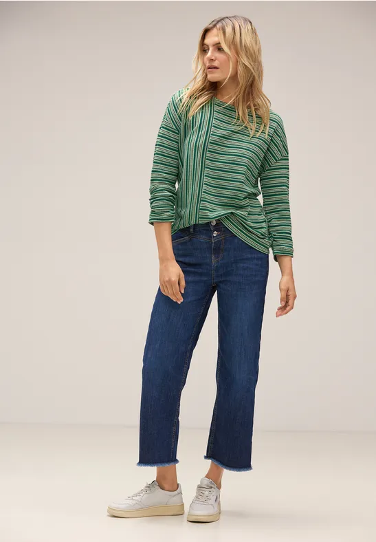 Shirt mit Strukturstreifen gentle green