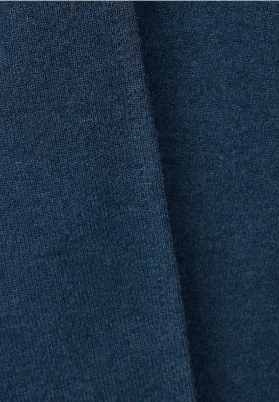 Offene Shirtjacke atlantic blue melange