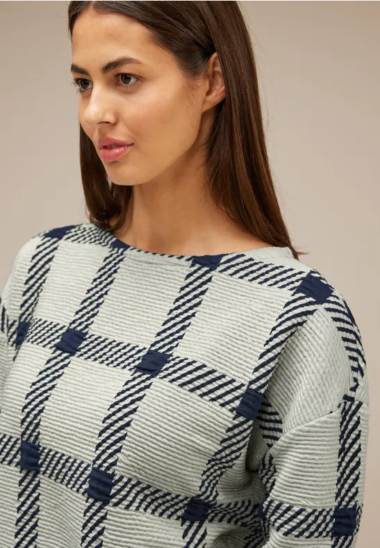 Doubleface Karoshirt deep blue