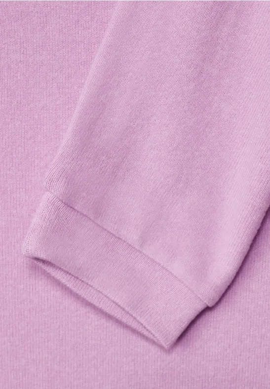 Langarmshirt mit Gummisaum soft rose melange