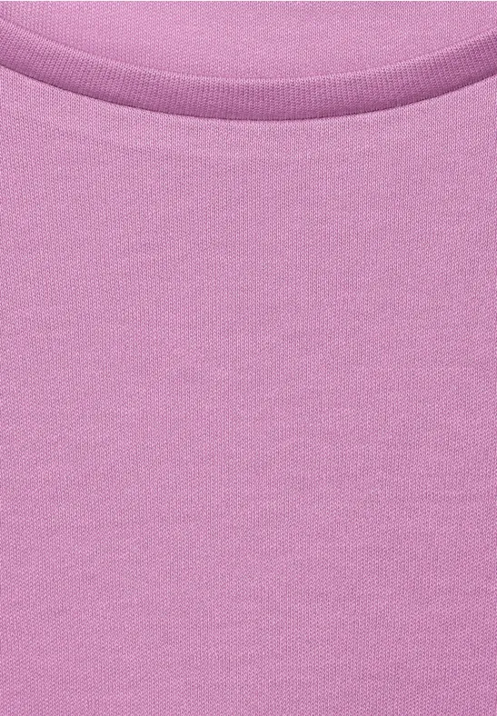 Basic Langarmshirt bright rose