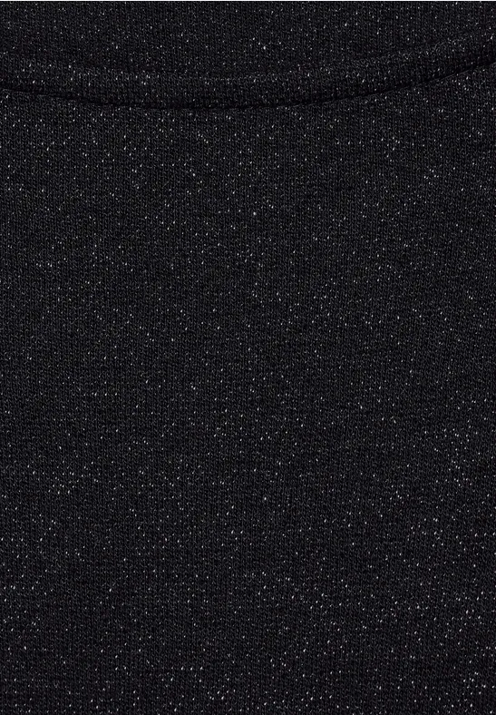 Shirt mit Glanzeffekt Black