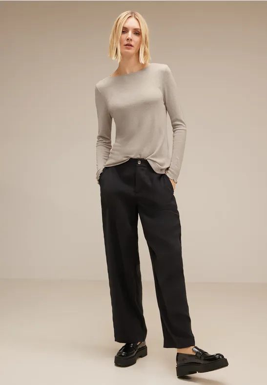 Shirt mit Glanzeffekt spring sand melange