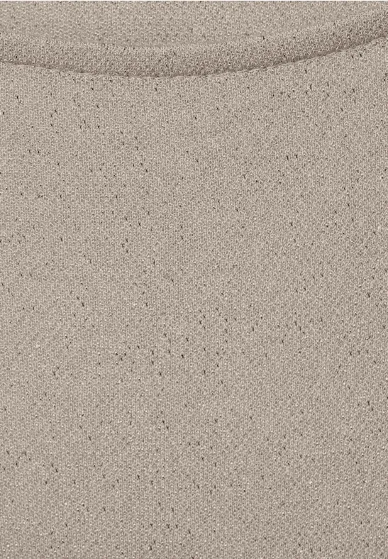 Shirt mit Glanzeffekt spring sand melange