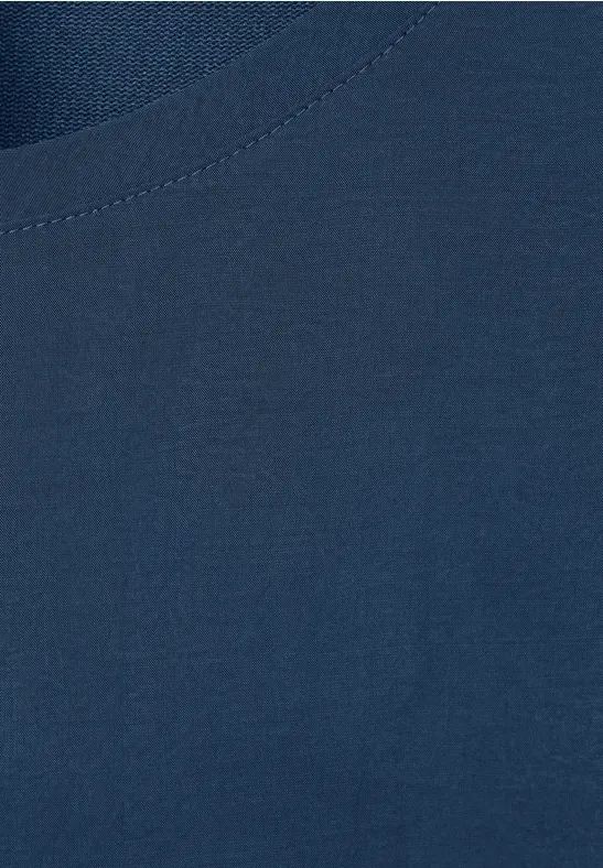 Materialmix Shirt atlantic blue